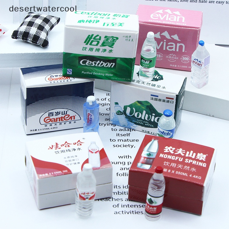Dc Mô Hình Thùng Nước Khoáng 1 Hộp Tỉ Lệ 1: 12 Trang Trí Nhà Búp Bê
