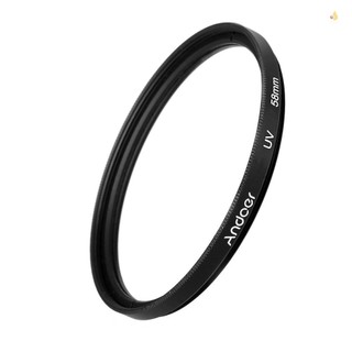 Andoer 58mm UV+CPL+Close-Up+4 +Star 8-Point Filter Circular Filter Kit Circular Polarizer Filter Macro Close-Up Star 8-Point Filter with Bag for  Canon Pentax  DSLR Camera