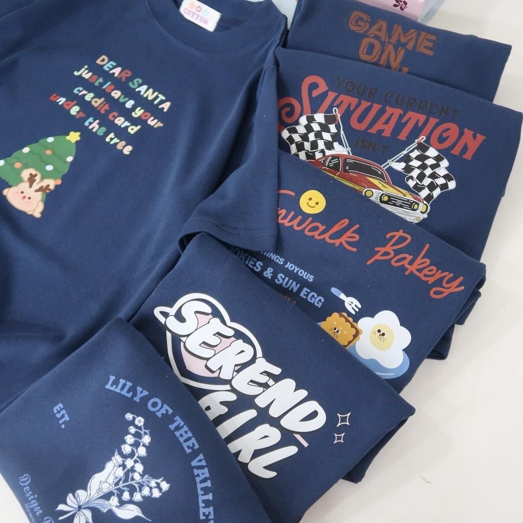 Áo baby tee borip màu xanh than áo thun nữ form ôm vừa