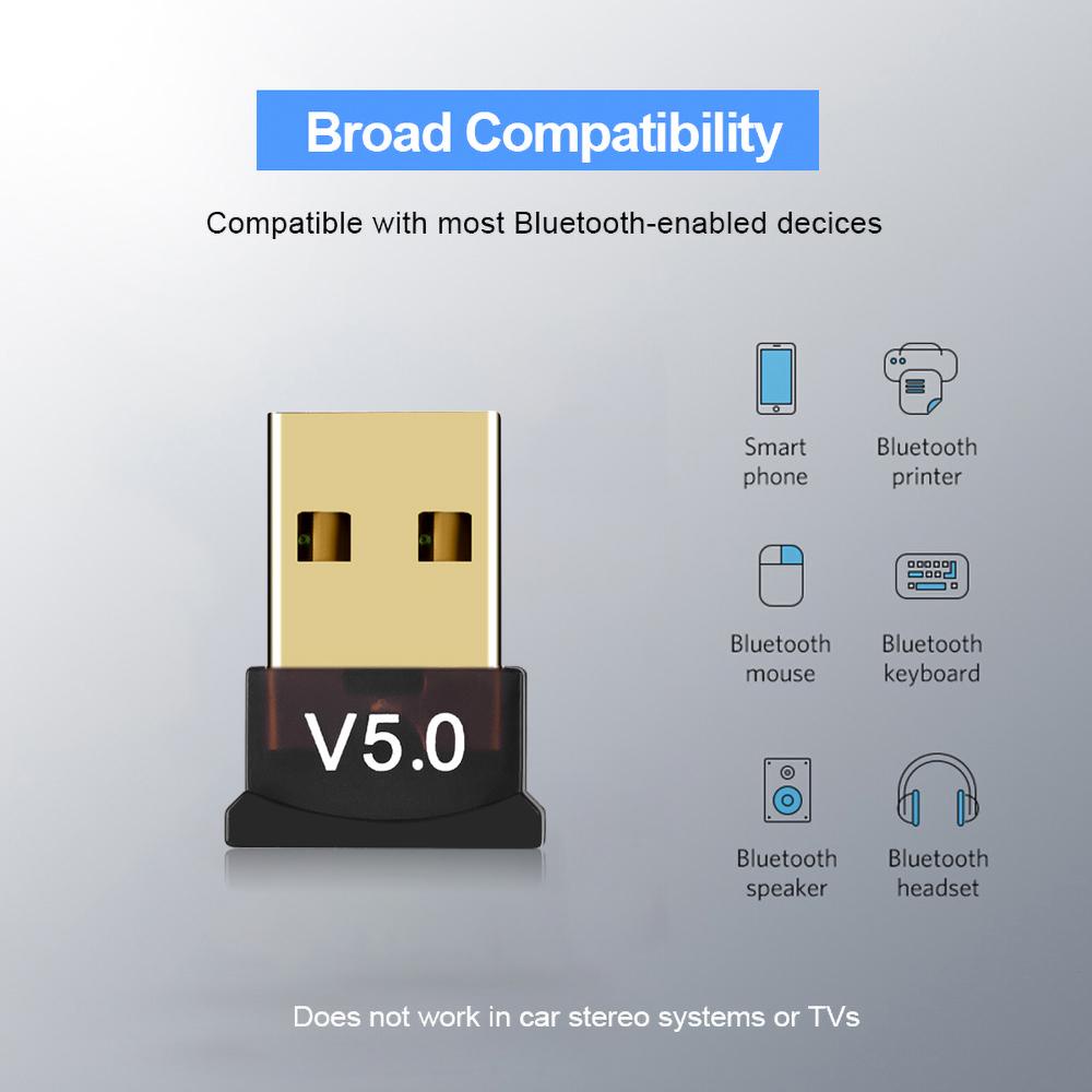USB Bluetooth 5.0 cho PC -USB Bluetooth Máy tính kết nối 20m V5.0