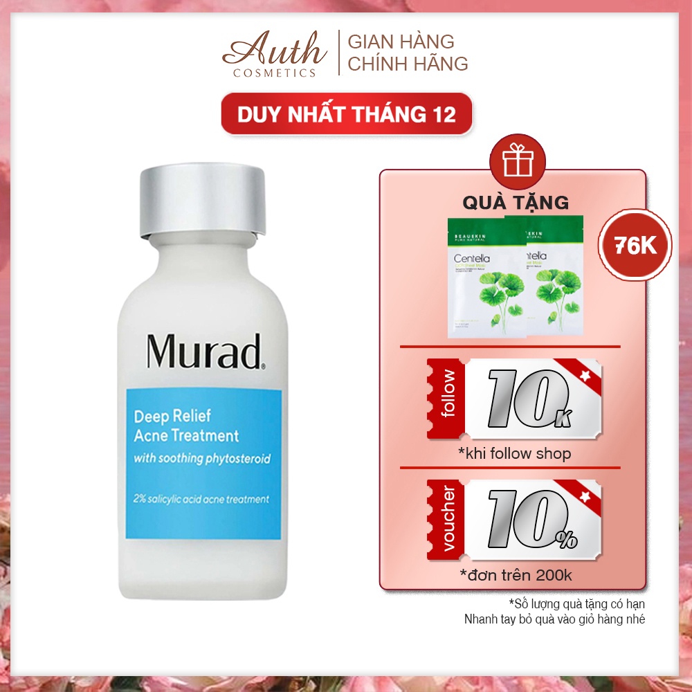 Dung dịch chấm mụn, giảm mụn chuyên sâu Murad Deep Relief Acne Treatment 30ml