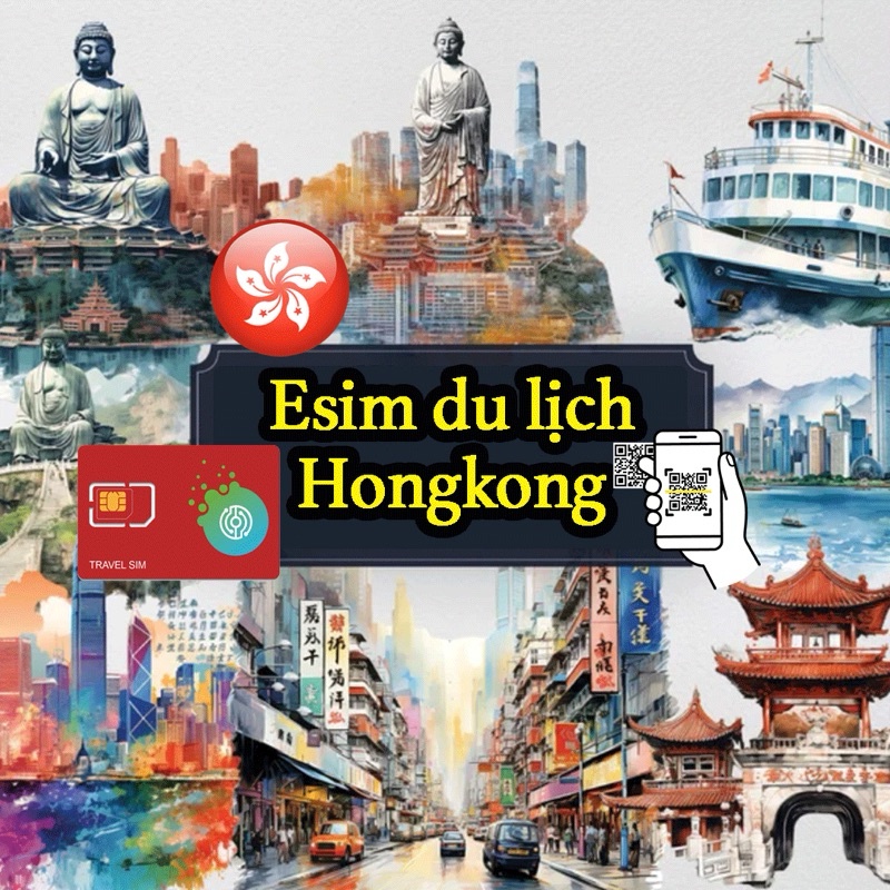 -𝐌𝐨𝐨𝐌𝐨𝐨- Sim du lịch Hongkong. Chỉ bán esim du lịch Hongkong. Đa dạng gói cước
