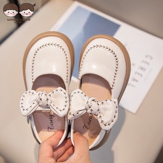 Giày búp bê mũi tròn đế bằng phong cách boho cho bé gái