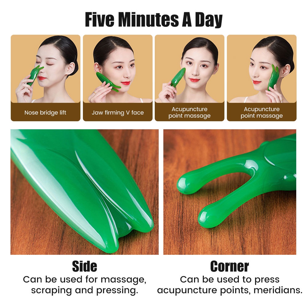 1 Hộp Đá Ngọc Bích Hồng Tự Nhiên Dùng Cho Mát Xa Mặt Và Mắt