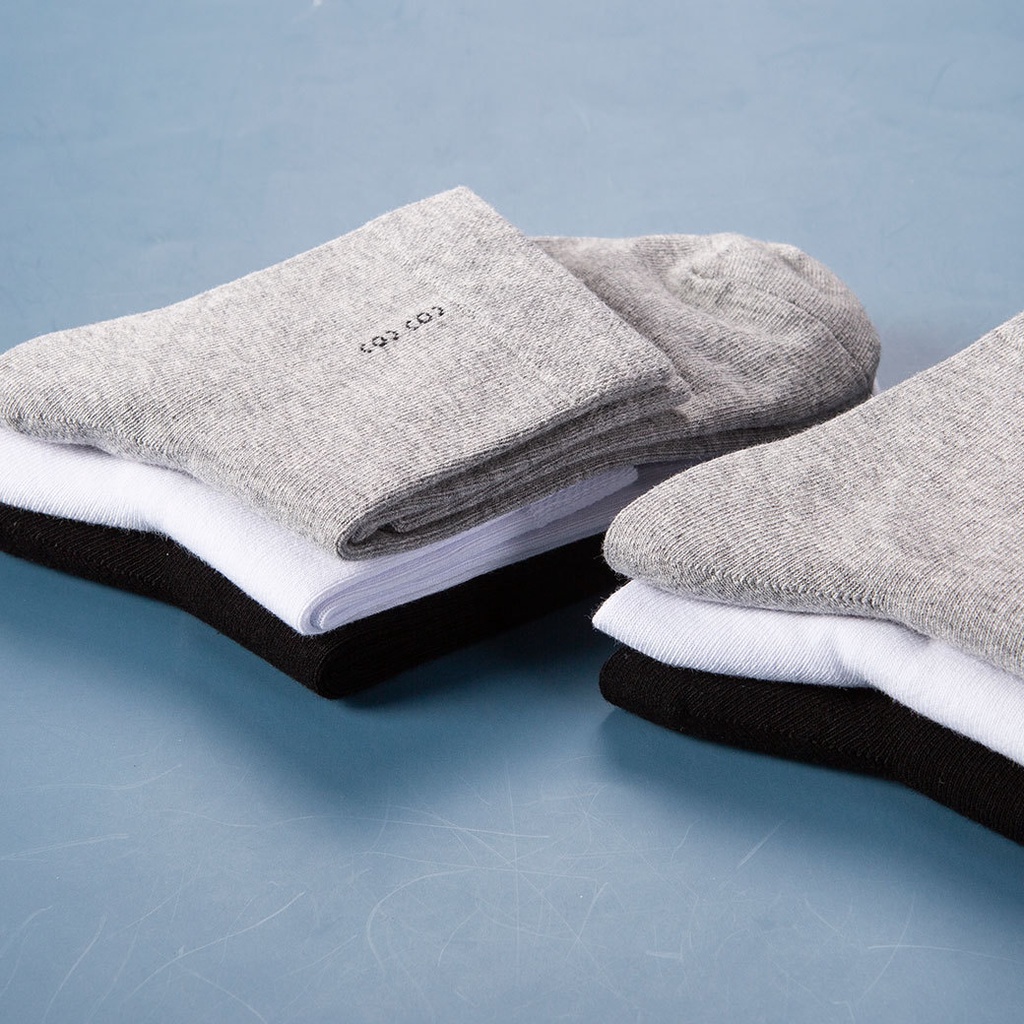 Vớ cotton Khử Mùi Chống Vi Khuẩn Thoáng Khí Thấm Hút Mồ Hôi Màu Sắc Đơn Giản