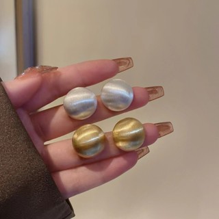 Khuyên Tai Bạc s925 Hình Tròn Nửa Vòng Tròn Cá Tính Cho Nữ