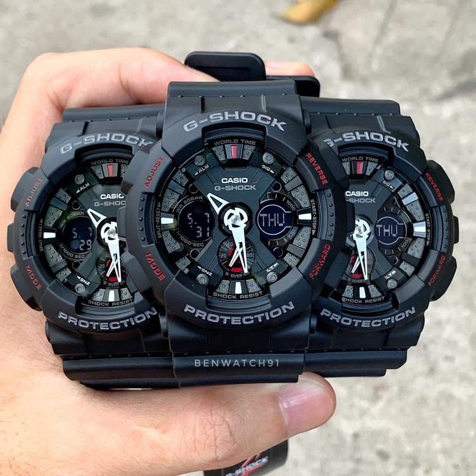 Đồng hồ thể thao nam nữ G-Shock GA-120-1A Full phụ kiện