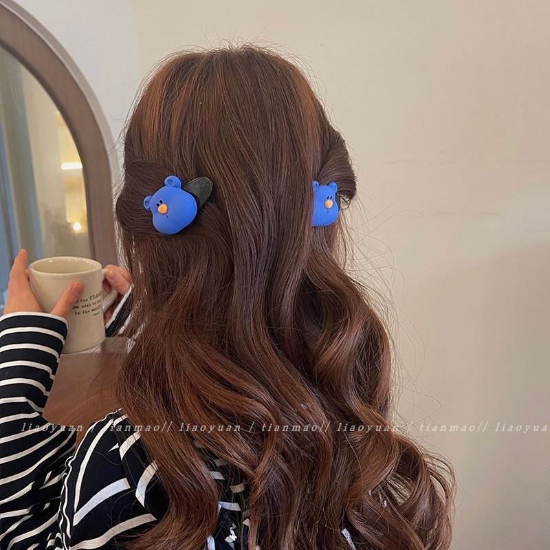 Kẹp Tóc Màu Sắc Ngọt Ngào Hình Chú Gấu Dễ Thương Cho Nữ