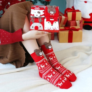 Hộp quà tặng tất giáng sinh - hộp quà christmas đẹp - tất phải chất - hcm - cm01