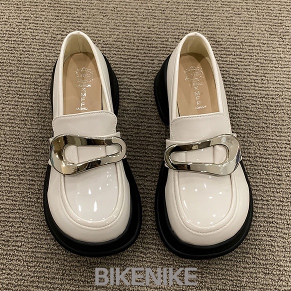 BIKENIKE Giày búp bê giày nữ 2023 NEW Mùa hè Vintage England phong cách thiết lập Mary Jane đơn giày23073110