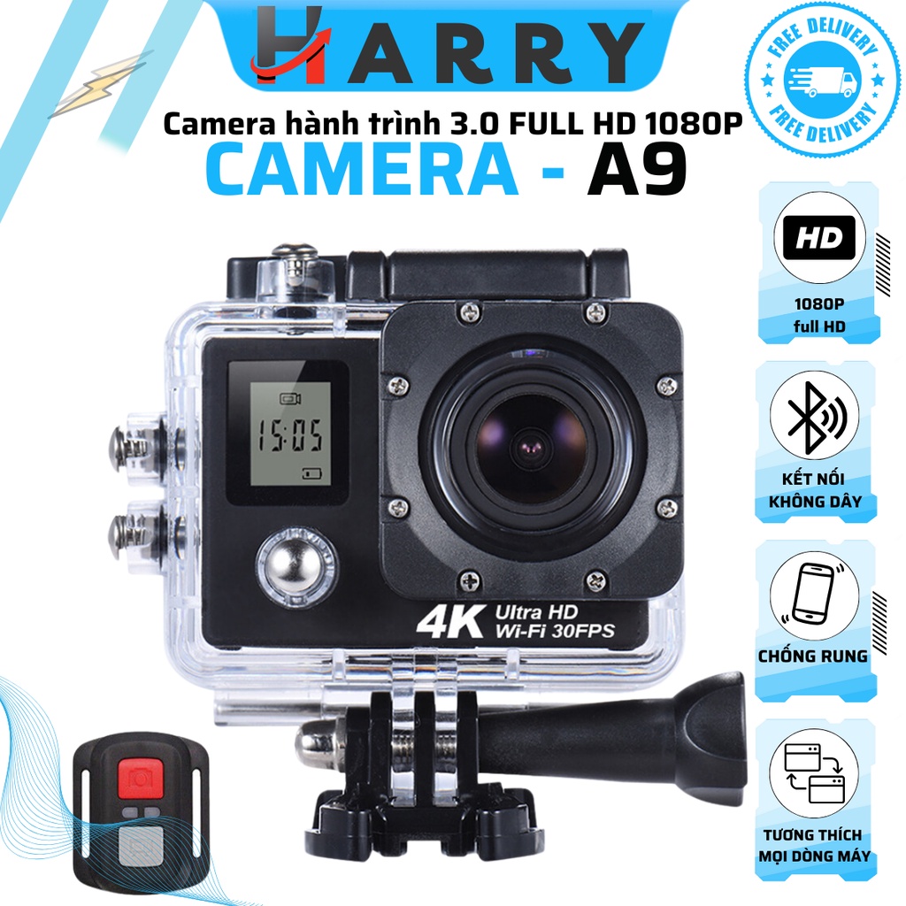 Camera hành trình Full HD 1080P cho phượt thủ Sport Chống nước chống rung - camera hành trình xe máy phượt