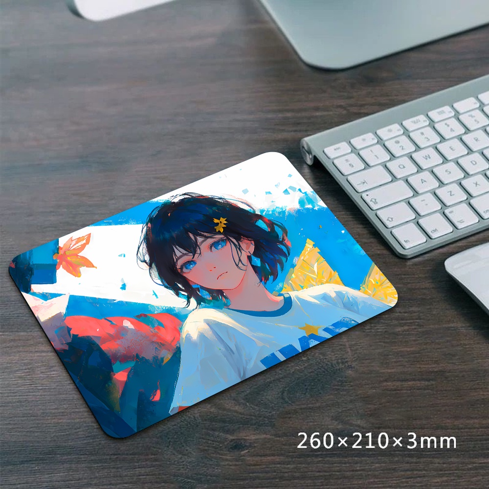 Cartoon Gaming Mouse Pad Exquisite Pattern Small Office Game Mouse Pad 21*26cm ZYUI