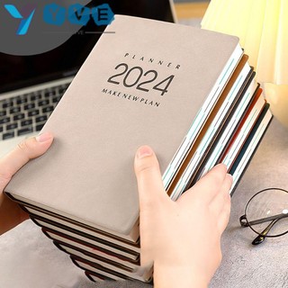 Yve lịch lên kế hoạch hàng ngày, lịch lên kế hoạch làm việc hàng ngày bìa cứng a5 2024