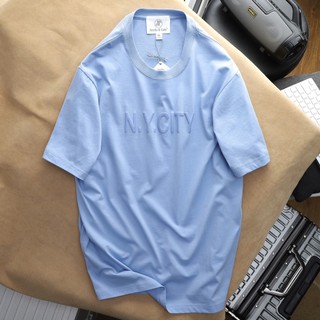 Áo Thun JCNY 2 Màu Thành Phần Cotton 2 Chiều Thoáng Mát, Áo Thun Không Cổ Nam Đẹp.