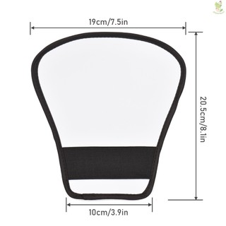 Portable Universal Camera Flash Reflector Speedlite Bounce Diffuser Board with Silver & White Reflective Surface Replacement