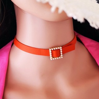 Vòng Cổ Choker Da Pu 2 Trong 1 # 5040