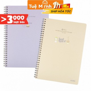 Vở B5 120 trang caro 5x5 Klong Ms 575 [Chọn Màu] lò xo kép bìa nhựa chống nước VPPTUEMINH - sổ Klong