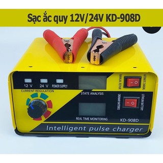 Sạc Ắc Quy Thông Minh KD- 12V-24V 908D 400Ah Điện Tử Tự Ngắt khi đầy - Máy sạc aquy 908D -Mẫu mới