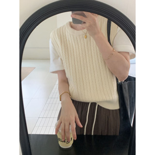  YAYUAN Retro Xoắn Dệt Kim Áo Vest Nữ Phong Cách Mới Lớp Tất Cả Trận Đấu Cổ Tròn Không Tay Top 