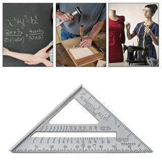 [giá cực thấp] Thước ê ke 7 inch thước đo góc vuông hợp kim nhôm