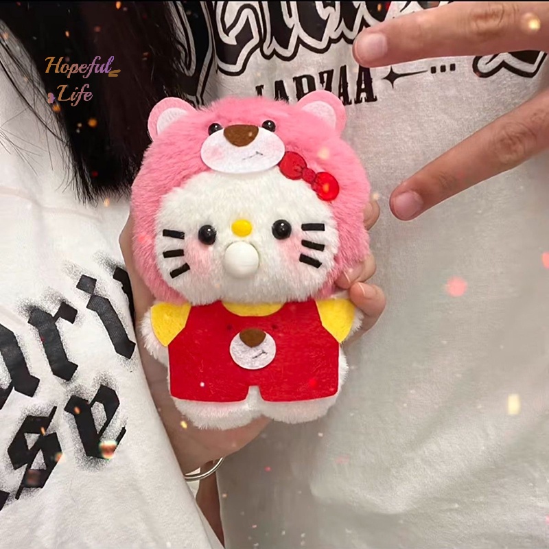 Sanrio Thú Nhồi Bông Hình Mèo kitty Sáng Tạo Trang Trí Túi Quà Lễ Hội
