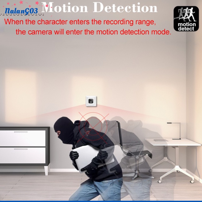 Máy Quay An Ninh mini hd 1080p Gắn Tường Có Cổng Sạc usb