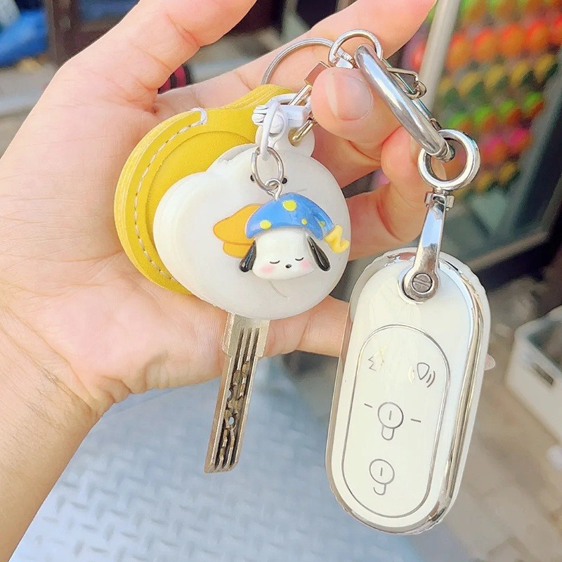 Móc Chìa Khóa Trang Trí Túi Ngủ / Kính Mát Hình Động Vật Hoạt Hình mini Nhiều Màu Dễ Thương