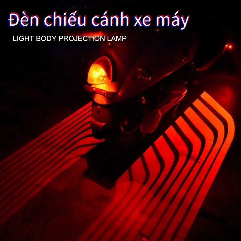 Đèn led Hình Đôi Cánh Độc Đáo Trang Trí Đuôi Xe Mô Tô