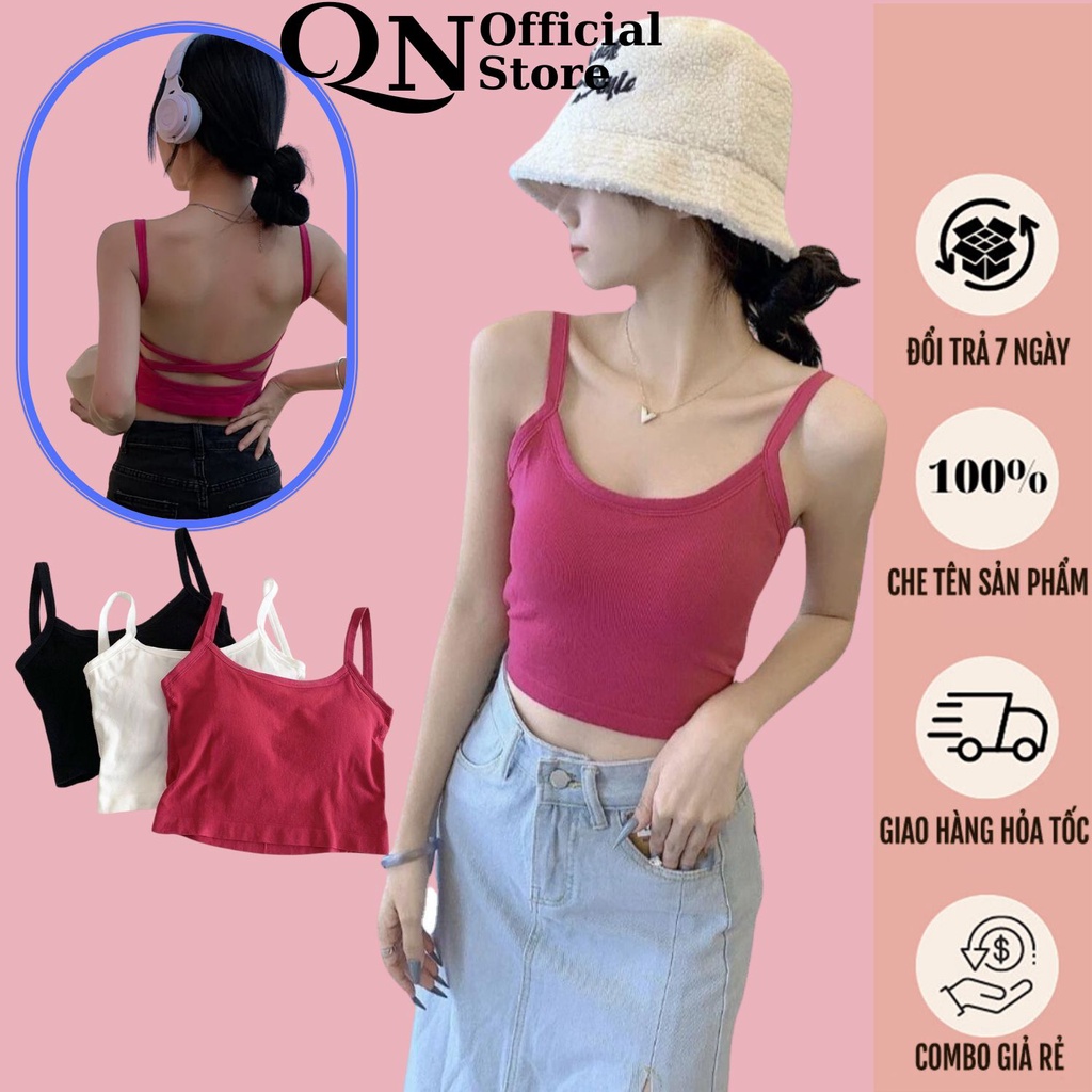 Áo Bra Hở Lưng Cotton Chất Liệu Siêu Co Giãn Đệm Mút Su Mỏng Nâng Ngực Gợi Cảm CLOVER - 612