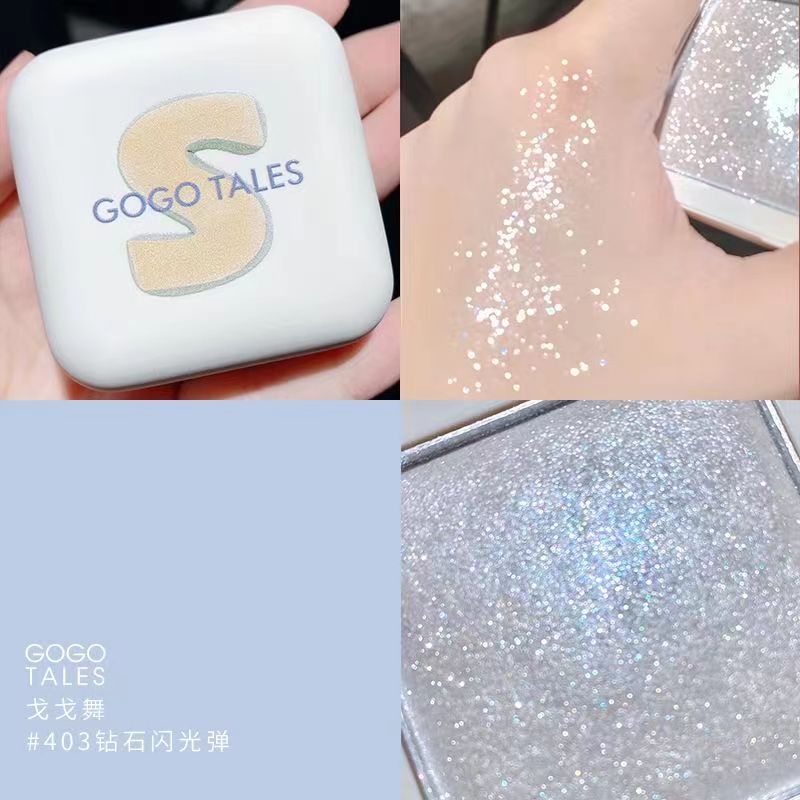 Ưu Đãi Đặc Biệt Có Sẵn!Gogo tales Bảng Phấn Bắt Sáng Tạo Khối Trang Điểm Mặt 401 #