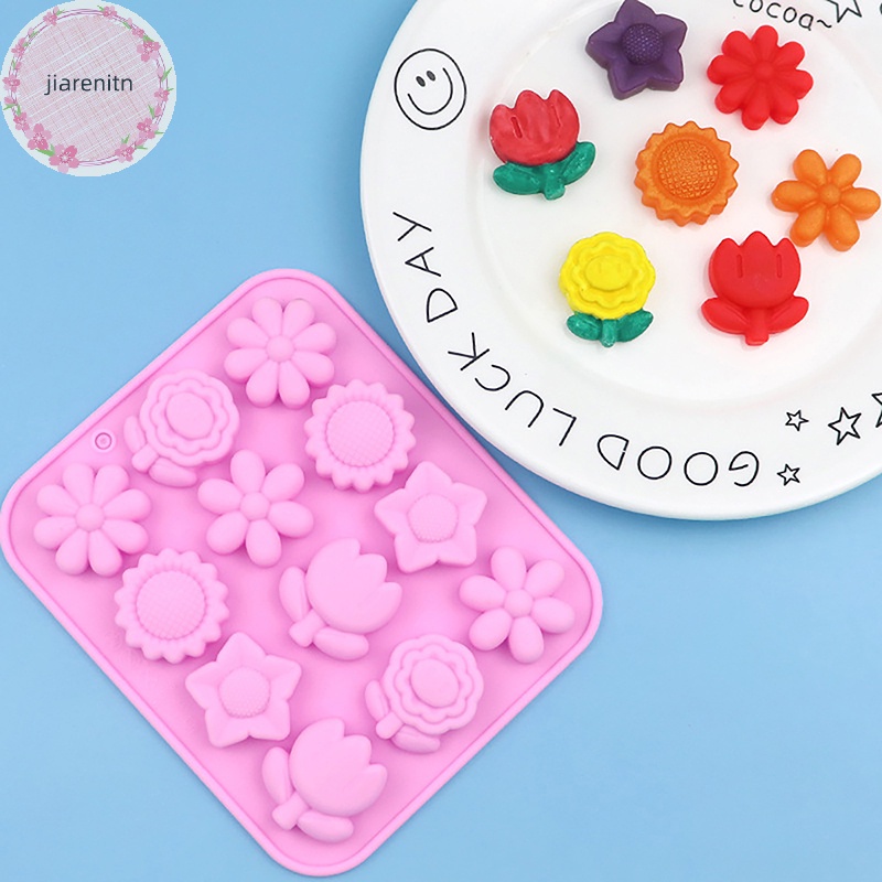 Khuôn Silicon Làm Đá / Bánh / Xà Phòng / Sô Cô La / Đá Viên Hình Hoa Hồng handmade vn