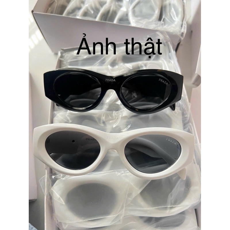 Kính Hiệu Thời Trang Tròn Oval Mèo Hot !prada! Mới 2024