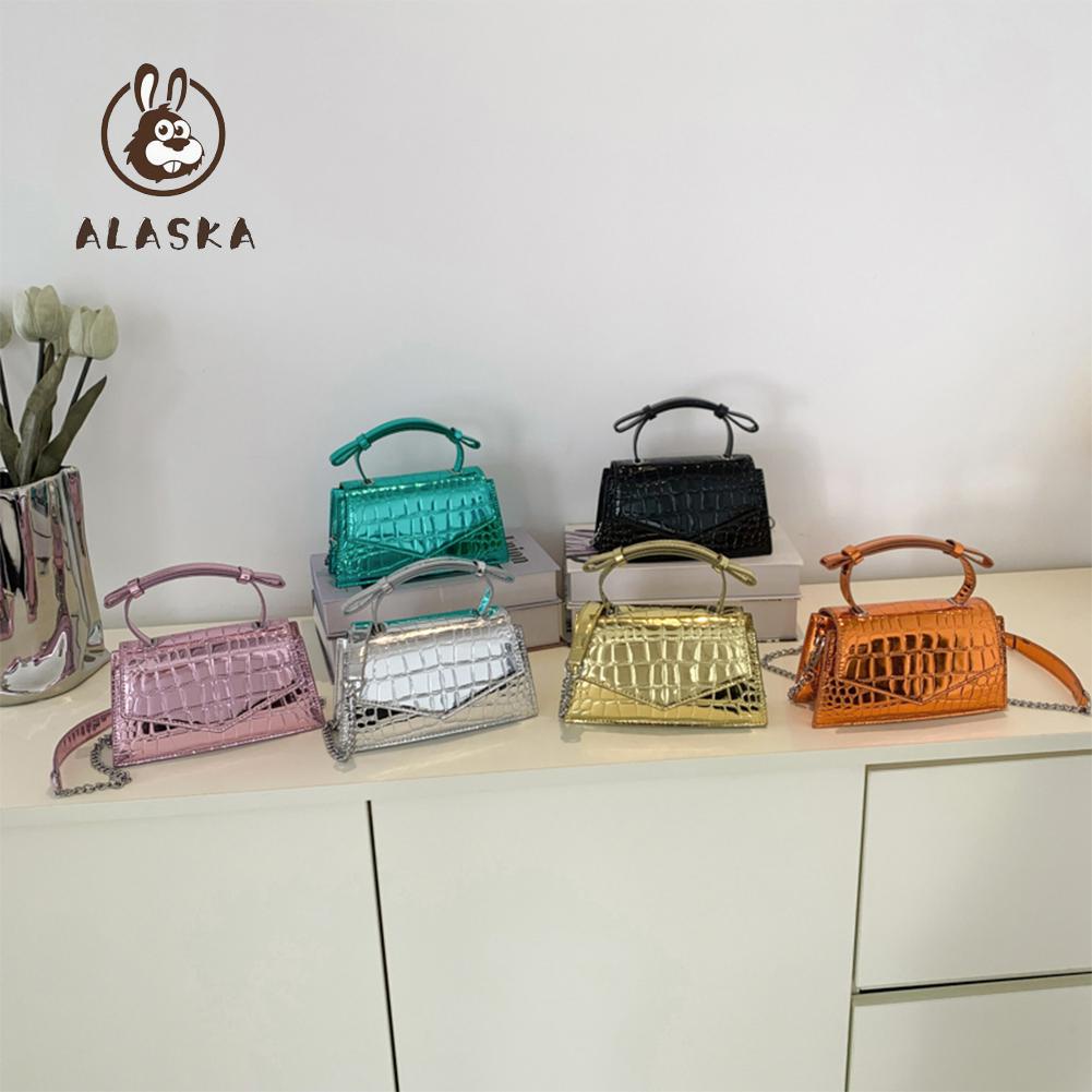 Túi Xách Da tote Lấp Lánh Sang Trọng Kết Cấu Đá Kim Loại Cho Nữ