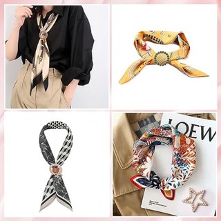 Khóa Cài Khăn Choàng Lụa Đa Năng Thời Trang Hàn Quốc Dễ Phối Đồ