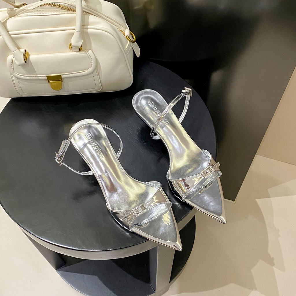 Sandal Cao Gót Mũi Nhọn Thiết Kế Mới Thời Trang Dành Cho Năm 2023