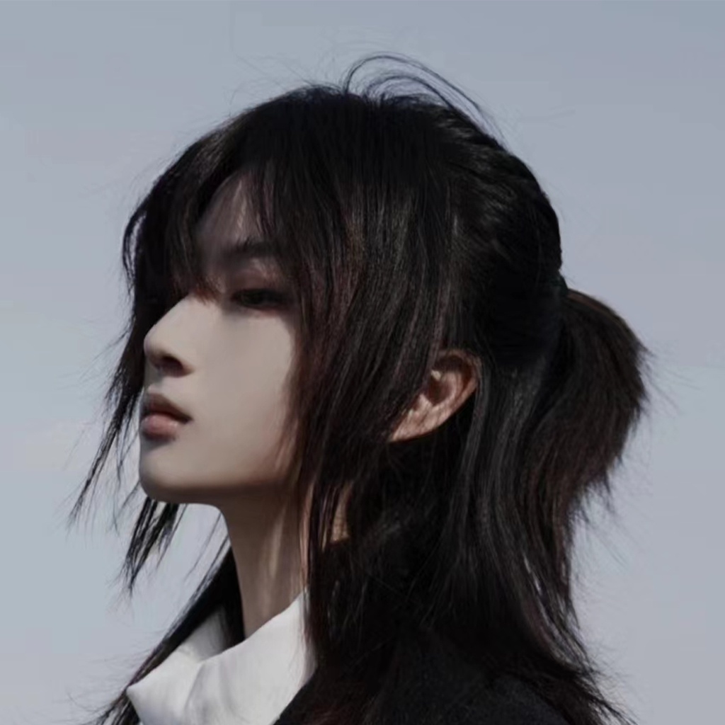 Tóc Giả samurai Nửa Đầu Sói Tự Nhiên Có Thể Xiên Toàn Bộ Bang Phong Cách Nhật Bản Cá Tính Cho Nam