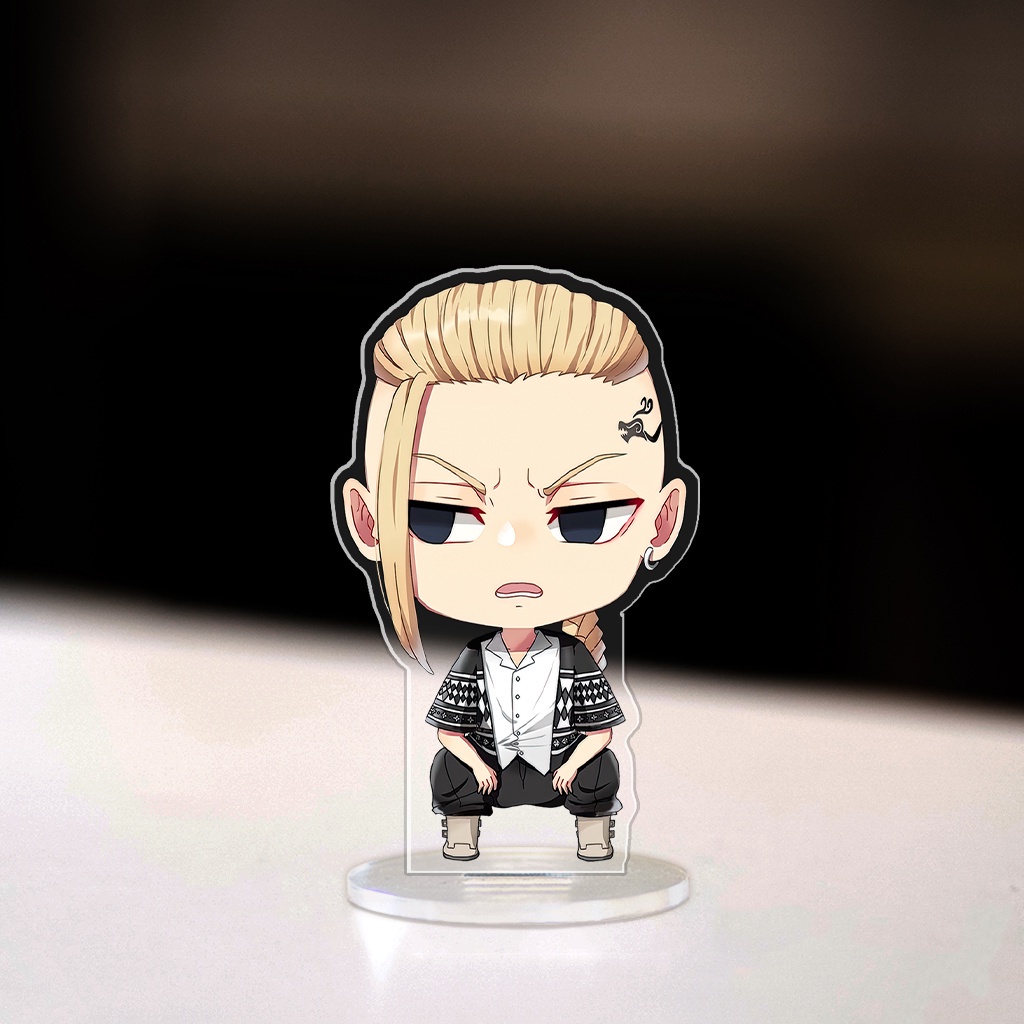 Mô hình đứng Standee Tokyo Revengers Takemichi Mikey Ran Rindou Izana phong cách chibi anime trang trí góc học tập