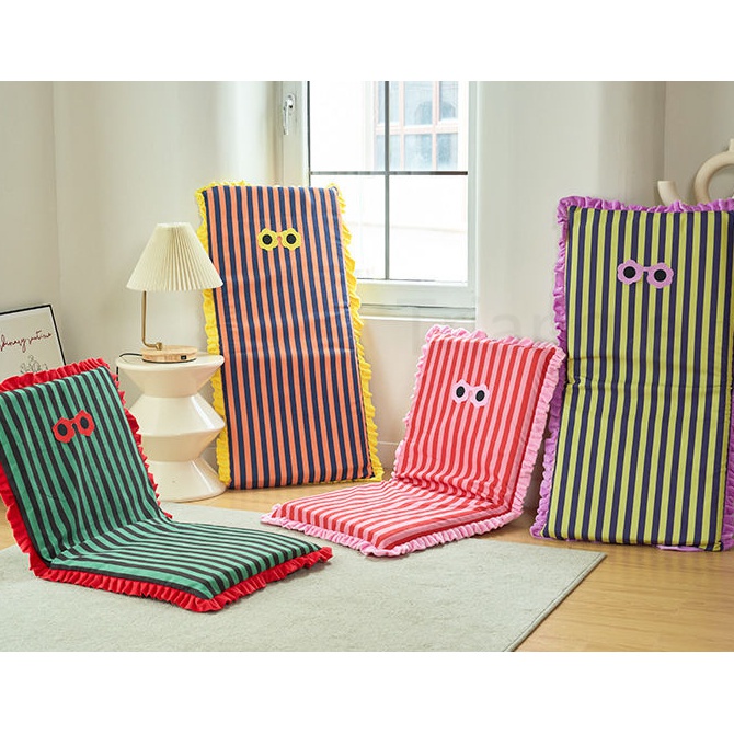 Ghế Lười tatami Gấp Được In Họa Tiết Hoạt Hình Dễ Thương Phong Cách Bắc Âu Trang Trí Nhà Cửa