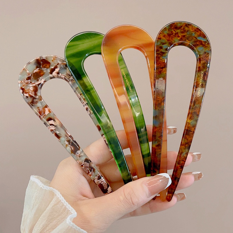 Kẹp Tóc Hình Chữ u Phong Cách Mới Đơn Giản Cho Nữ