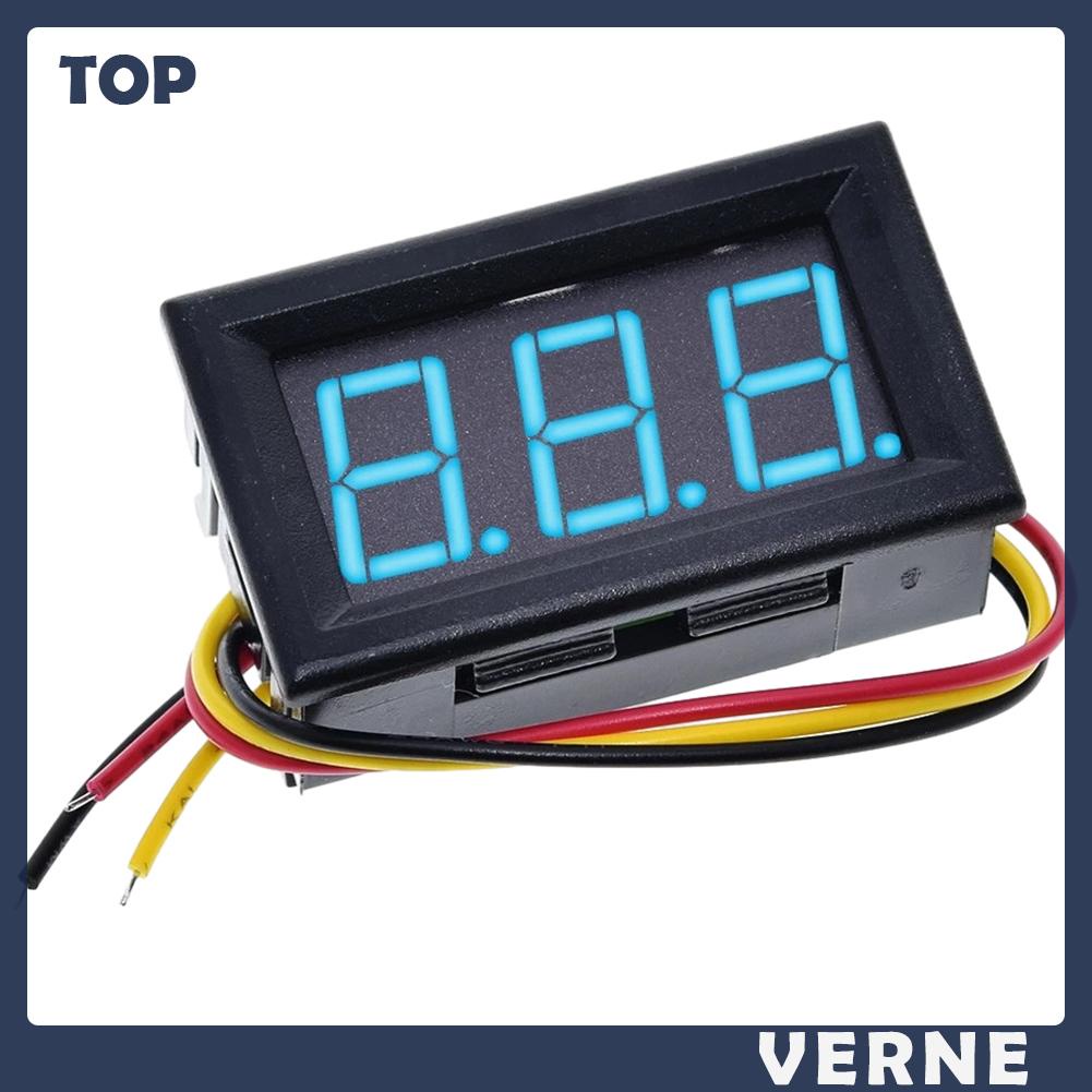 Vôn Kế Kỹ Thuật Số 0.56in led 2 Dây dc 5-120v Cho Xe Máy