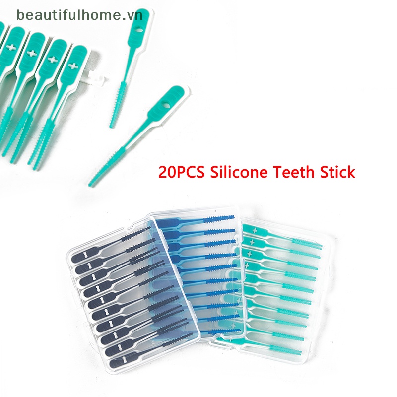 Set 20 Bàn Chải Đánh Răng Bằng silicone Tiện Dụng