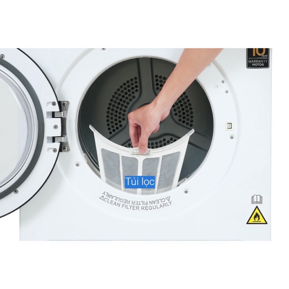 AQH-V700FW Máy sấy Aqua 7 KG AQH-V700FW Miễn phí lắp đặt , giao hàng nhanh )  - Mới 100%