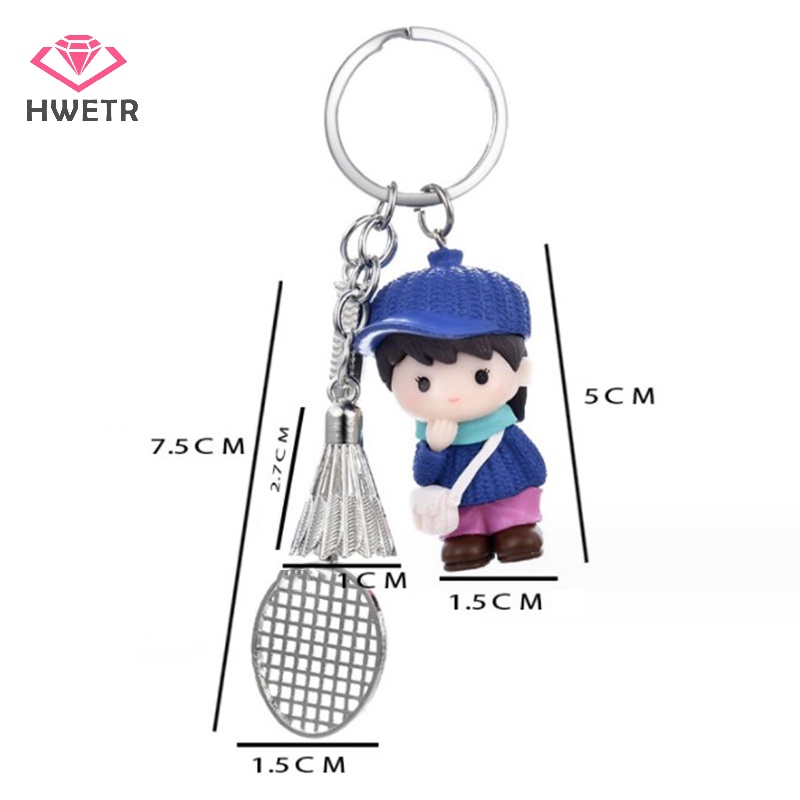 Móc Khóa Hình Quả Cầu Lông mini Dễ Thương Mới