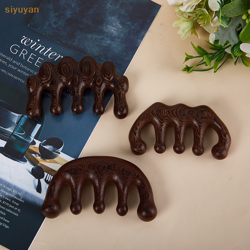 Siyuyan meridian Lược Chải Tóc Mát Xa Da Đầu Cầm Tay Răng Thưa Tiện Dụng vn