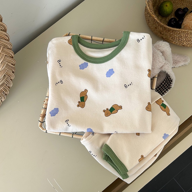 Bộ Quần Áo Ngủ Dài Tay Thu Đông Ambbkids Kích Thước  Mới Nhất Cho Bé Trai Bé Gái