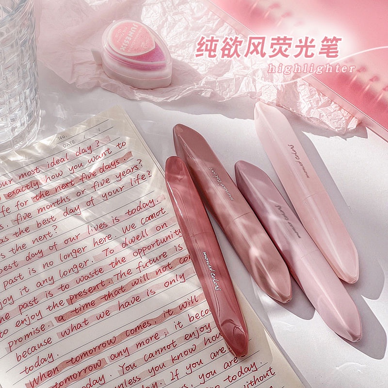 Set 6 Bút Đánh Dấu Đầu Mềm Nhiều Màu Sắc morandi