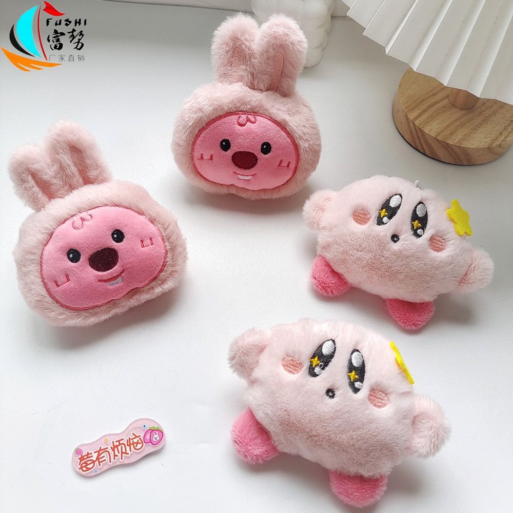 Hoạt Hình Trâm Cài Áo Hình Thỏ Nhồi Bông Đáng Yêu