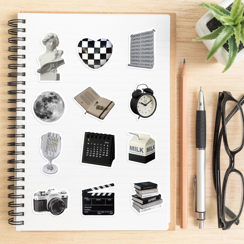 Set 61 Tấm Sticker Dán Trang Trí laptop / Điện Thoại Chống Nước
