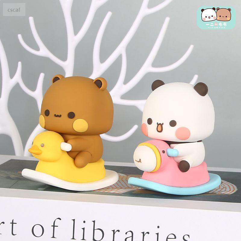 Panda One Two and Bubu Desktop Doll Handheld Carcscaf