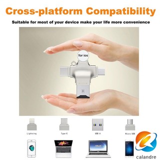 Đầu Đọc Thẻ Nhớ micro sd usb 3.0 4 Trong 1 Cho iphone